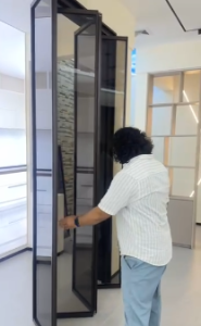 Slide & Fold aluminum window.